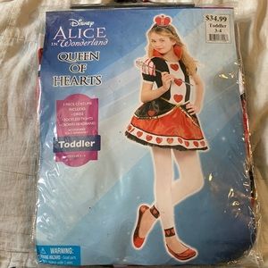 Disney Alice in Wonderland - Queen of Hearts costume - toddler size 3-4
